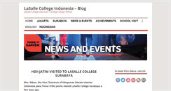 Desktop Screenshot of blog.lasallecollege.ac.id